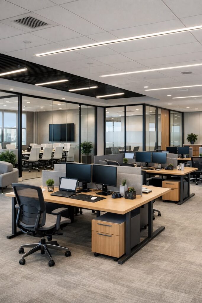 office interior design for smart workspaces